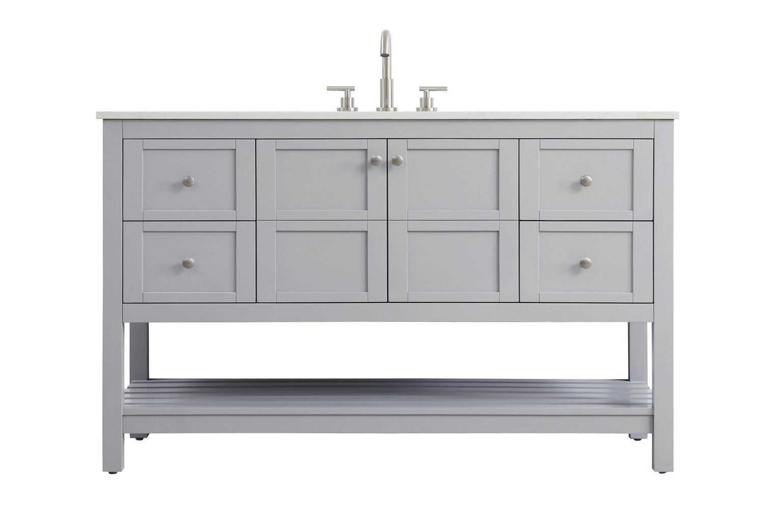 Theo Bathroom Vanity in grey Elegant Lighting