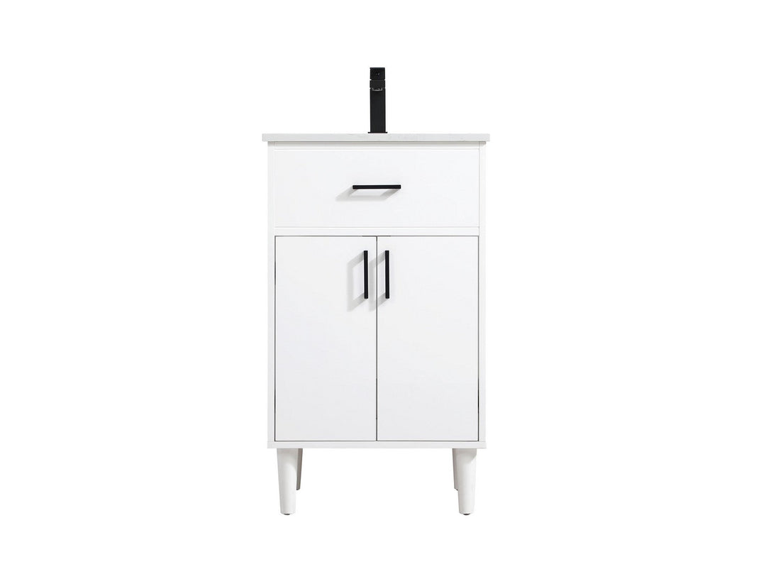 Chandler Bathroom Vanity in White Elegant Lighting