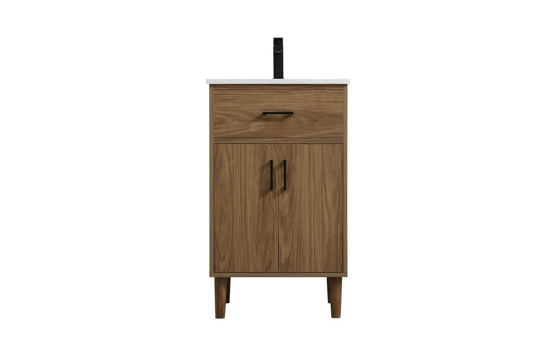 Chandler Bathroom Vanity in Walnut Brown Elegant Lighting