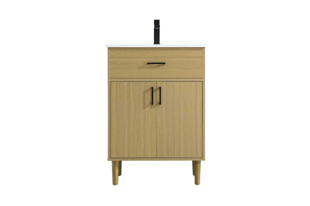 Chandler Bathroom Vanity in Honey Brown Elegant Lighting
