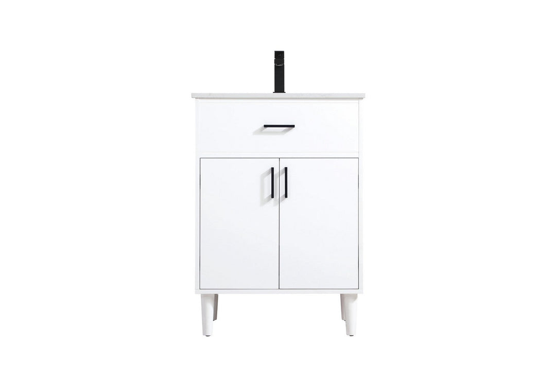 Chandler Bathroom Vanity in White Elegant Lighting