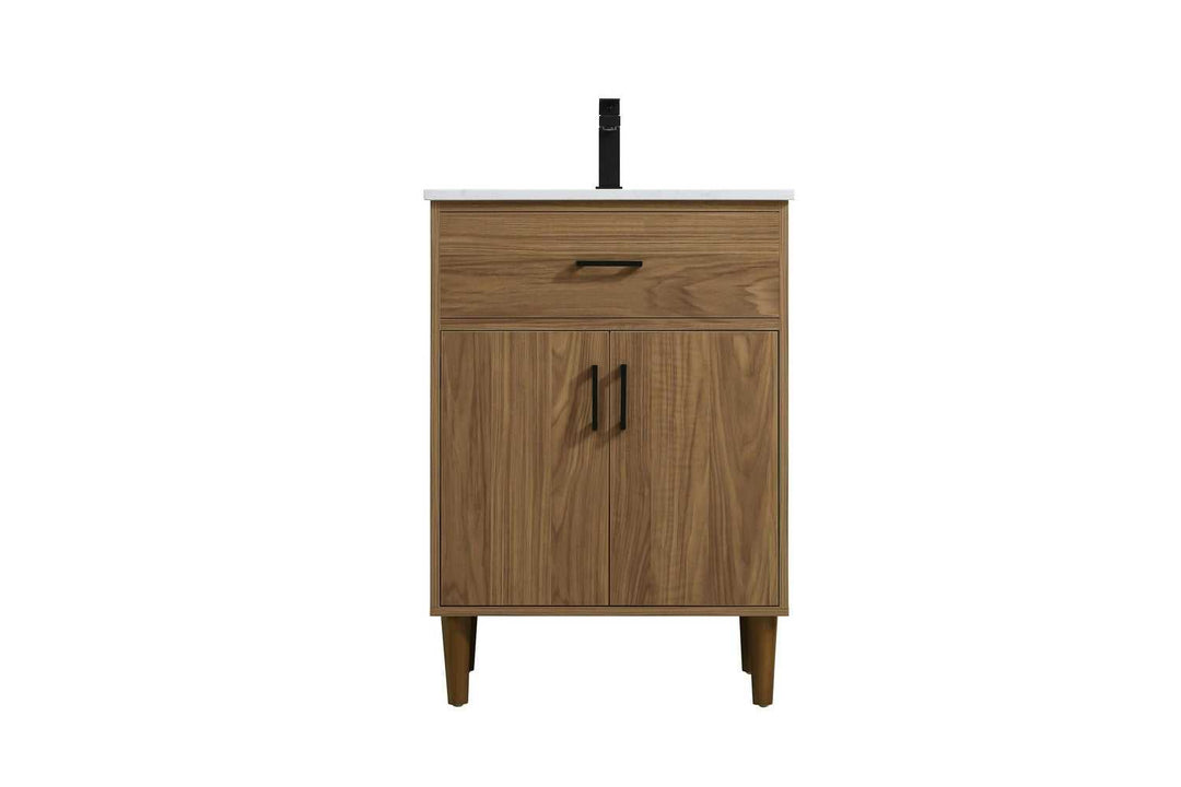 Chandler Bathroom Vanity in Walnut Brown Elegant Lighting