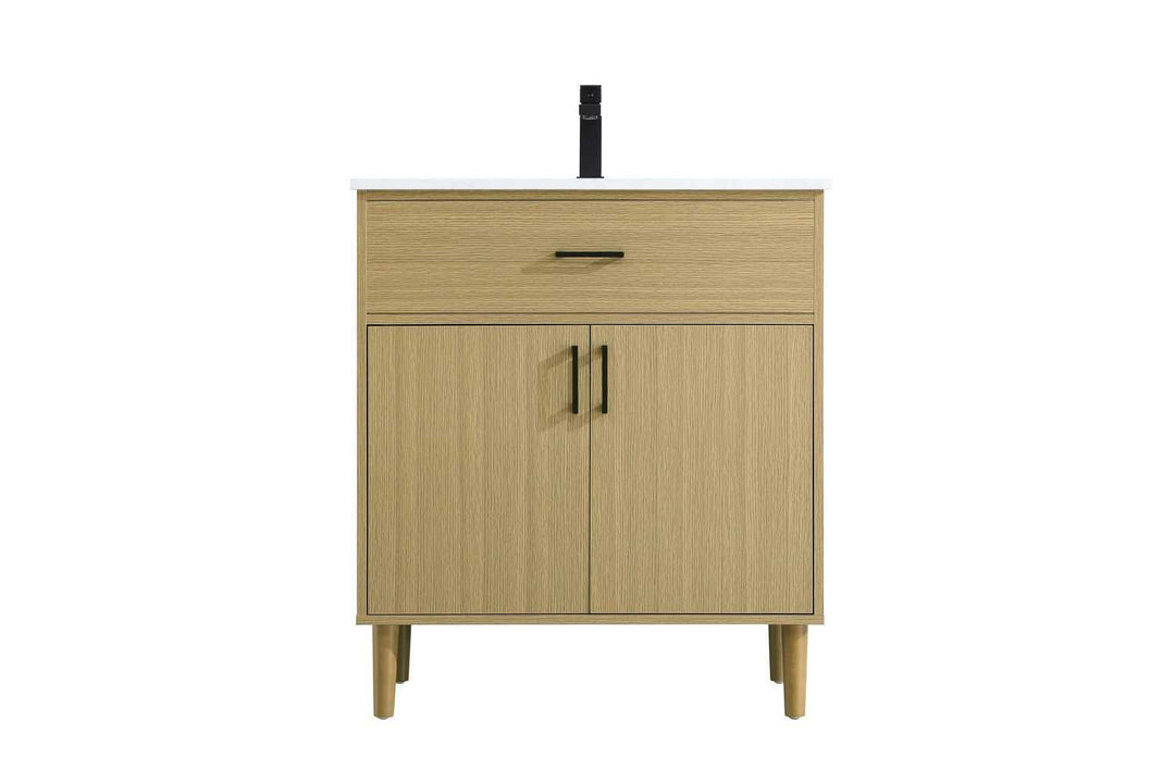 Chandler Bathroom Vanity in Honey Brown Elegant Lighting