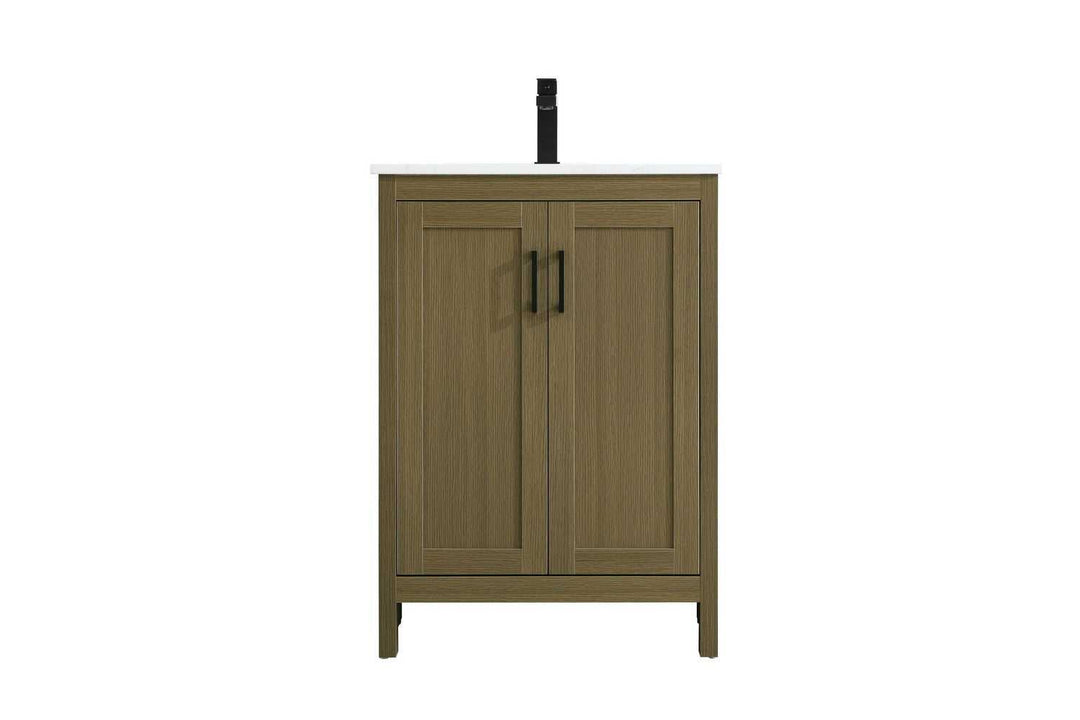 Finnley Bathroom Vanity in Chestnut Brown Elegant Lighting