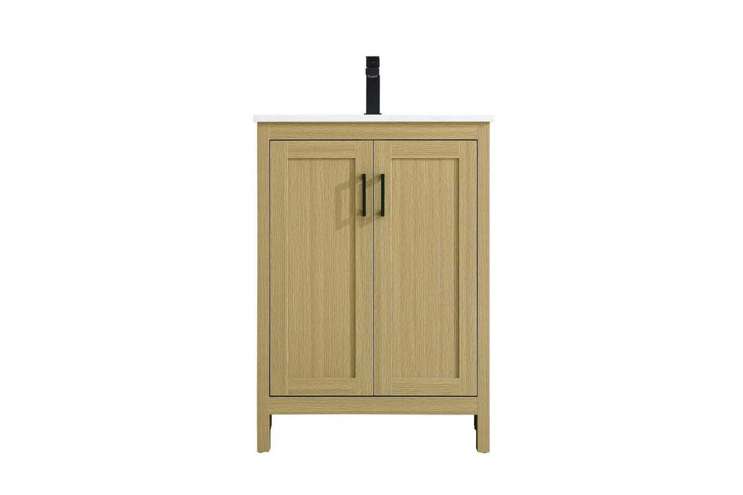 Finnley Bathroom Vanity in Honey Brown Elegant Lighting