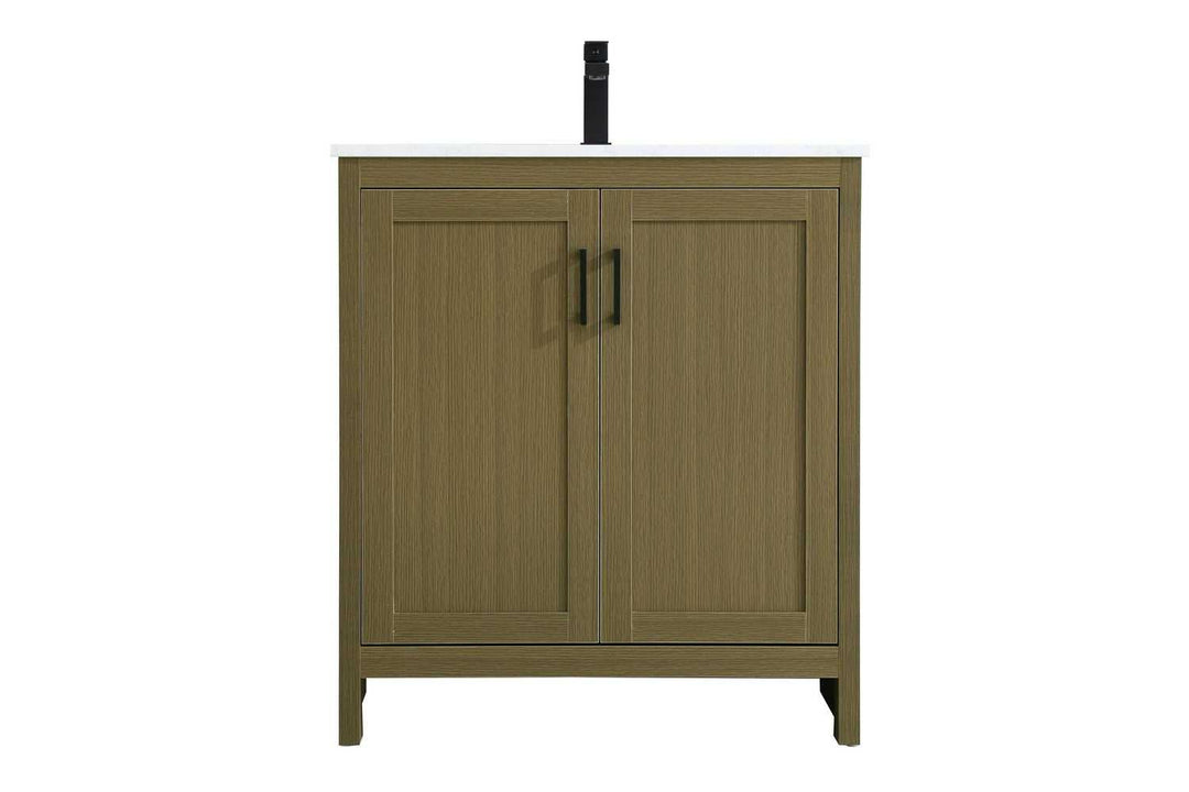 Finnley Bathroom Vanity in Chestnut Brown Elegant Lighting