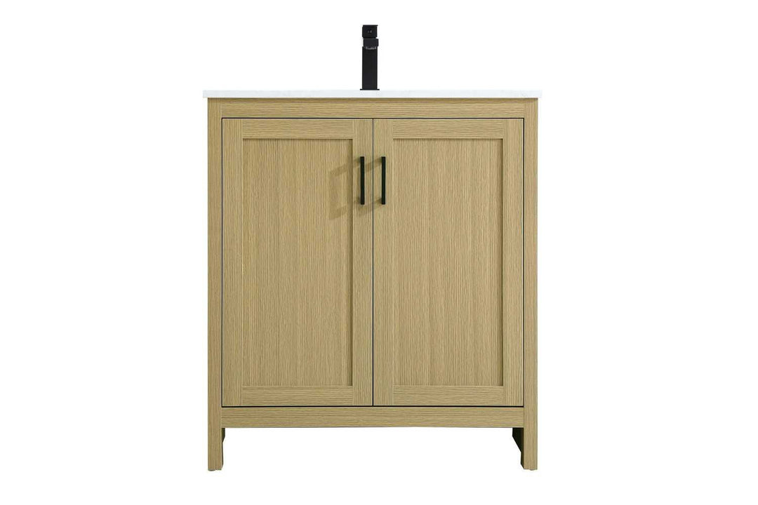 Finnley Bathroom Vanity in Honey Brown Elegant Lighting