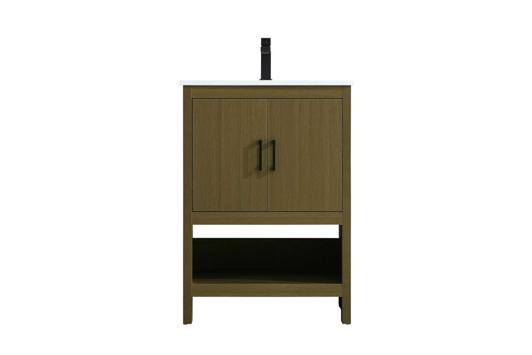 Ira Bathroom Vanity in Chestnut Brown Elegant Lighting