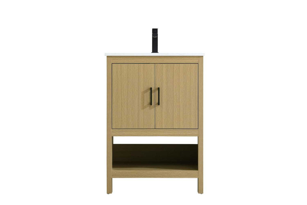 Ira Bathroom Vanity in Honey Brown Elegant Lighting