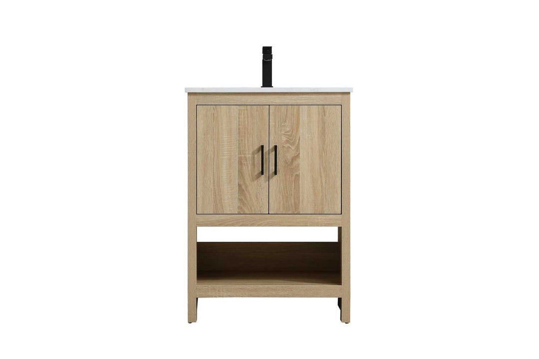 Ira Bathroom Vanity in Mango Wood Elegant Lighting
