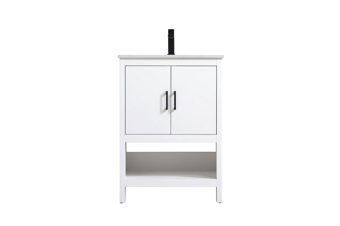Ira Bathroom Vanity in White Elegant Lighting