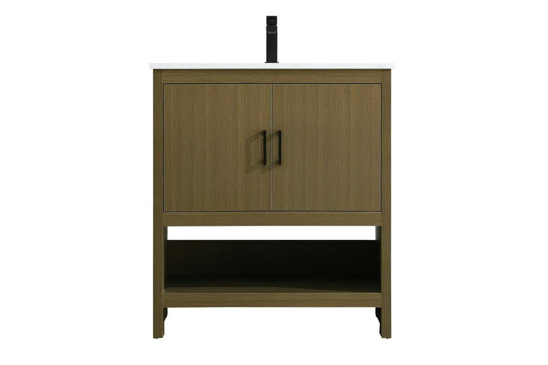 Ira Bathroom Vanity in Chestnut Brown Elegant Lighting