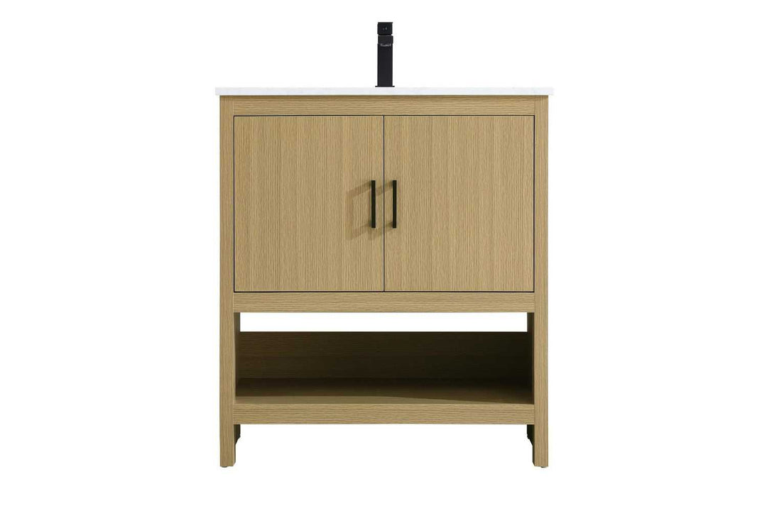 Ira Bathroom Vanity in Honey Brown Elegant Lighting