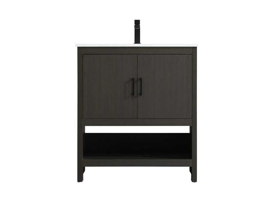 Ira Bathroom Vanity in Mocha Brown Elegant Lighting