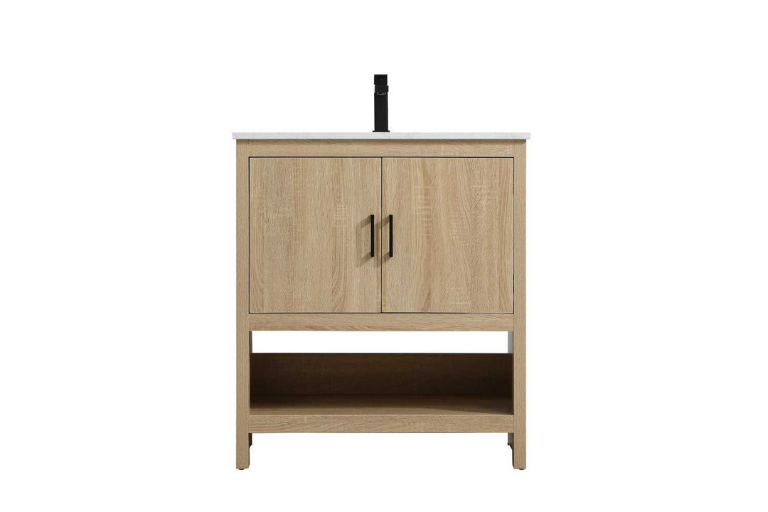 Ira Bathroom Vanity in Mango Wood Elegant Lighting