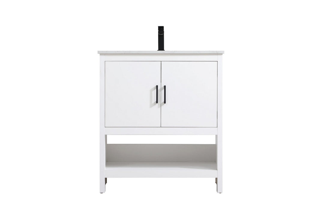 Ira Bathroom Vanity in White Elegant Lighting