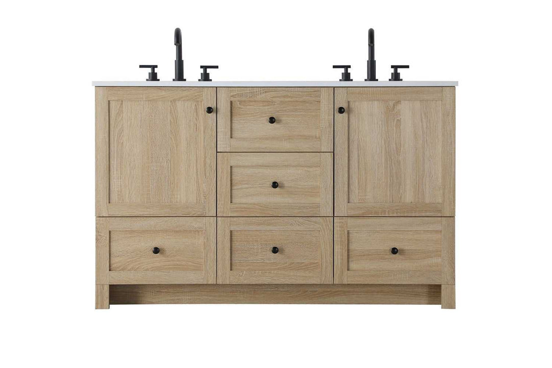 Soma Bathroom Vanity in Mango Wood Elegant Lighting