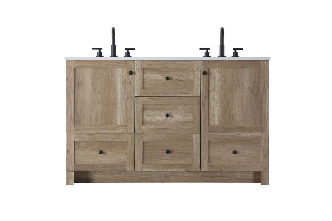 Soma Bathroom Vanity in Natural Oak Elegant Lighting