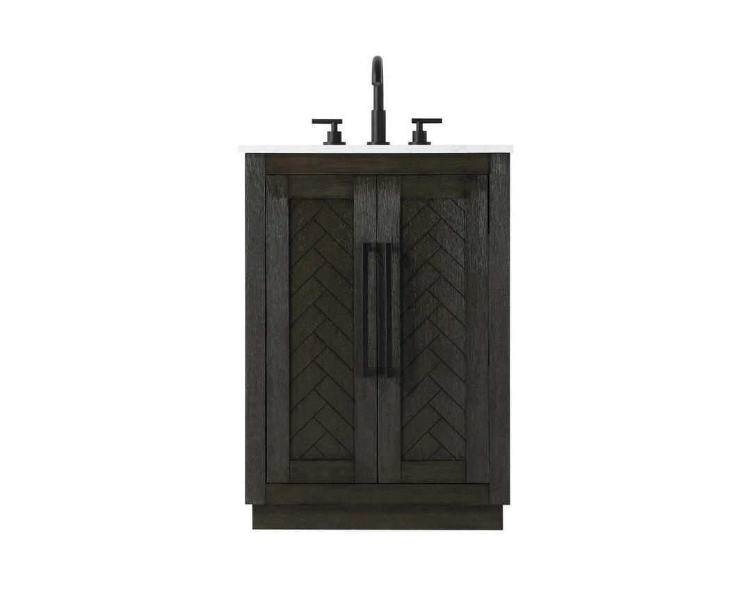Chase Bathroom Vanity in Chocolate Oak Elegant Lighting