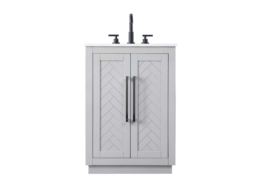 Chase Bathroom Vanity in Grey Elegant Lighting