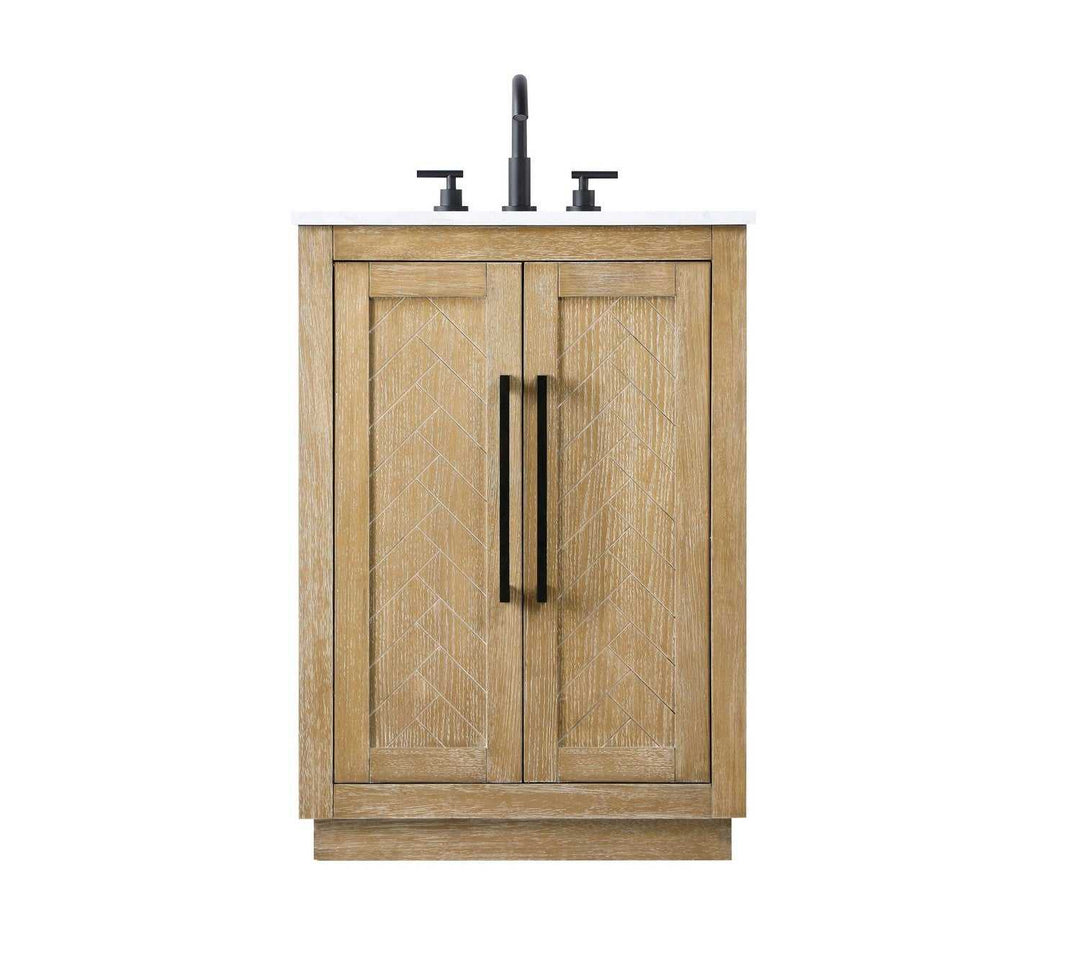 Chase Bathroom Vanity in Linen Oak Elegant Lighting