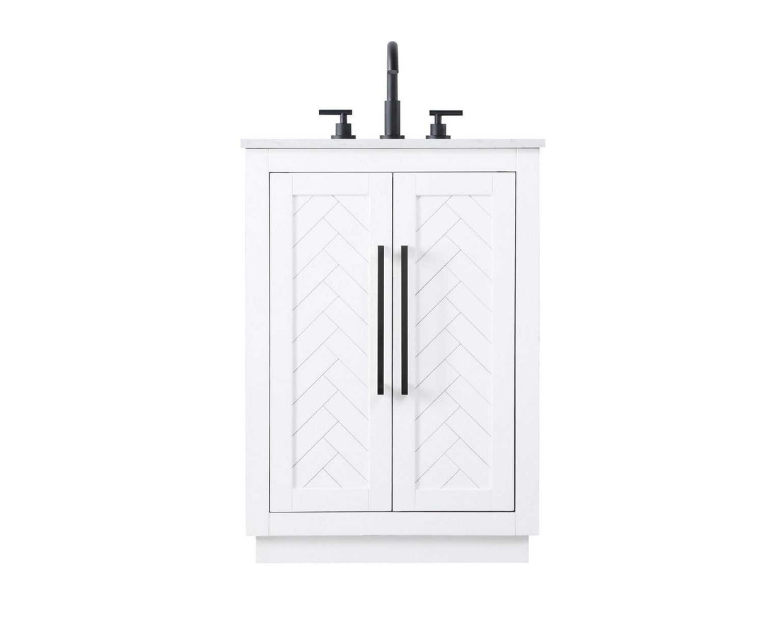 Chase Bathroom Vanity in White Elegant Lighting
