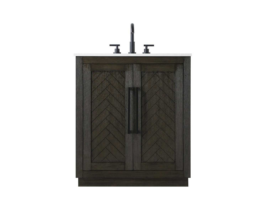 Chase Bathroom Vanity in Chocolate Oak Elegant Lighting