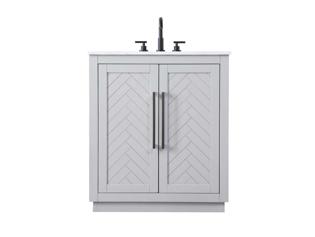Chase Bathroom Vanity in Grey Elegant Lighting