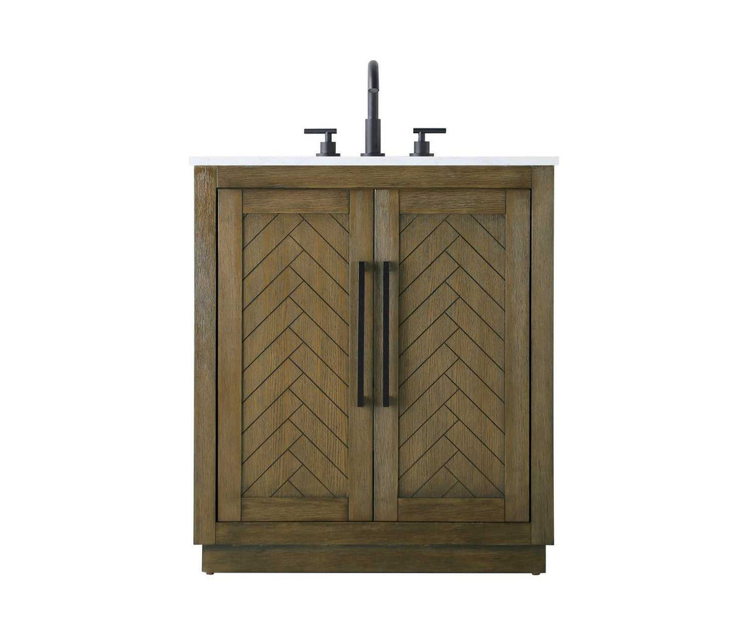 Chase Bathroom Vanity in Hazel Oak Elegant Lighting