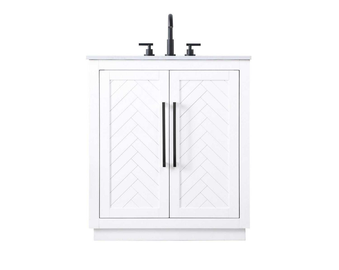 Chase Bathroom Vanity in White Elegant Lighting