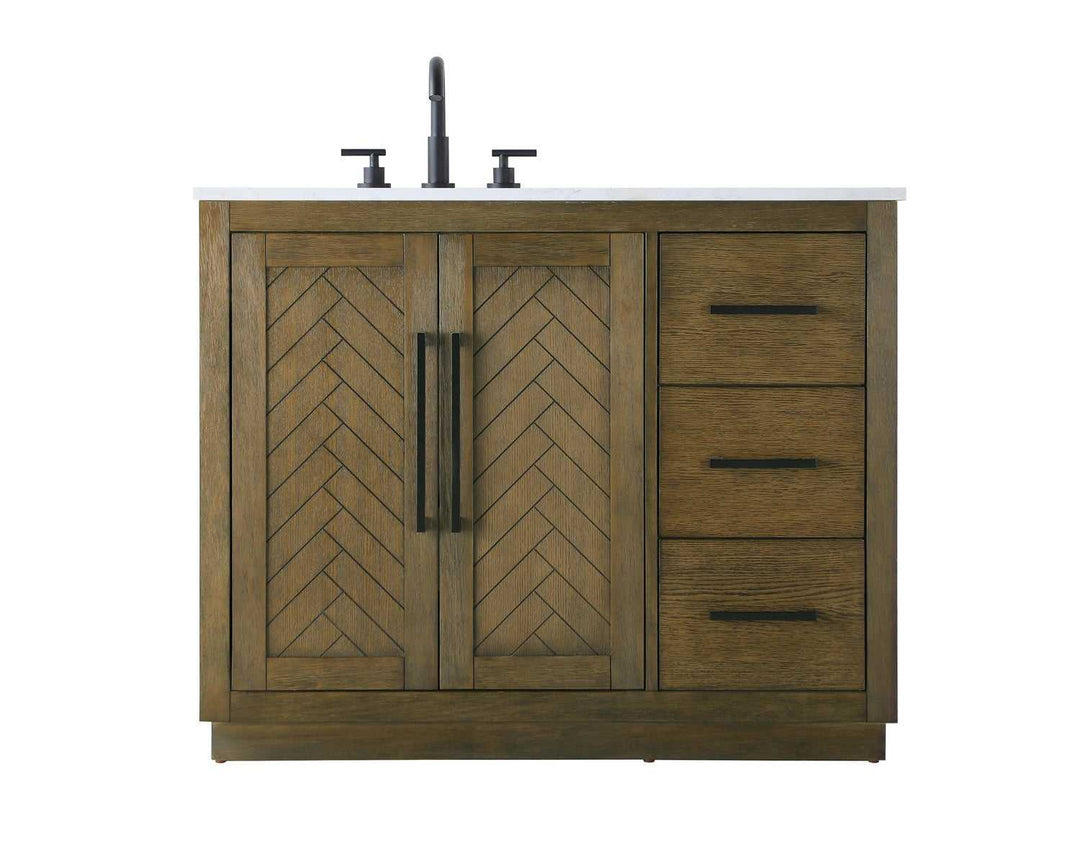 Chase Bathroom Vanity in Hazel Oak Elegant Lighting