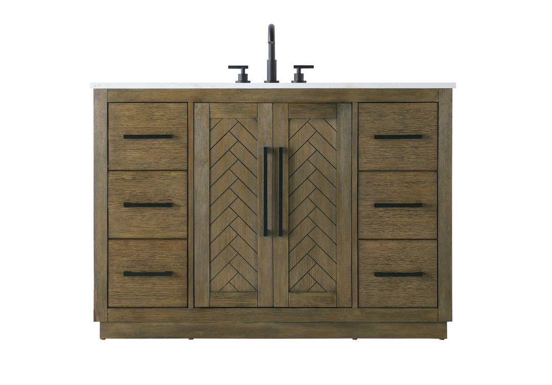 Chase Bathroom Vanity in Hazel Oak Elegant Lighting