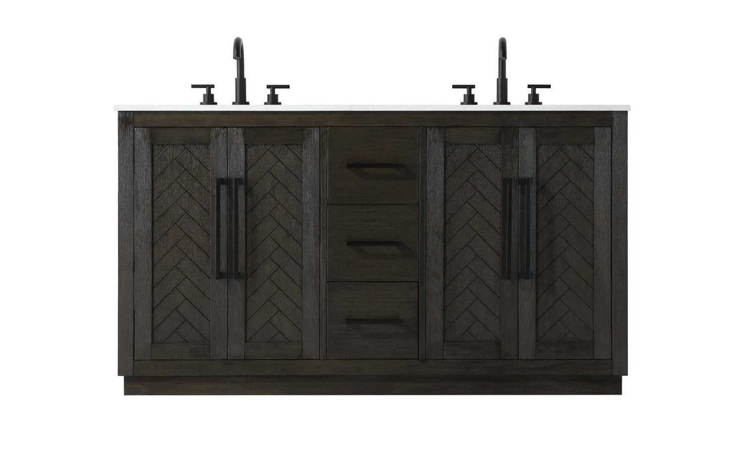 Chase Bathroom Vanity in Chocolate Oak Elegant Lighting