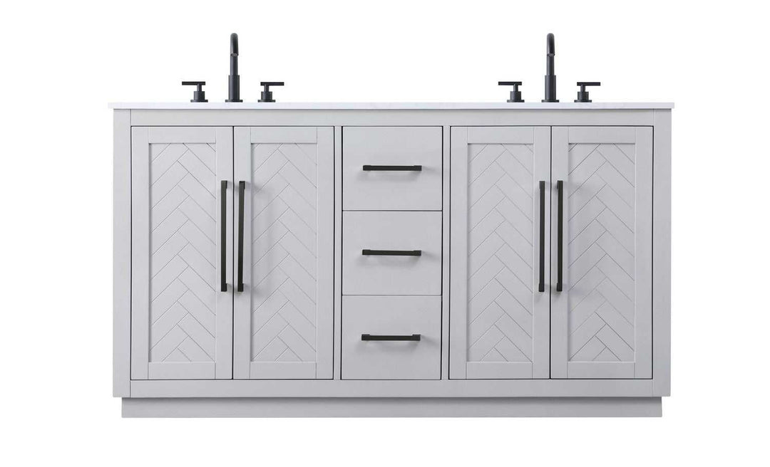 Chase Bathroom Vanity in Grey Elegant Lighting