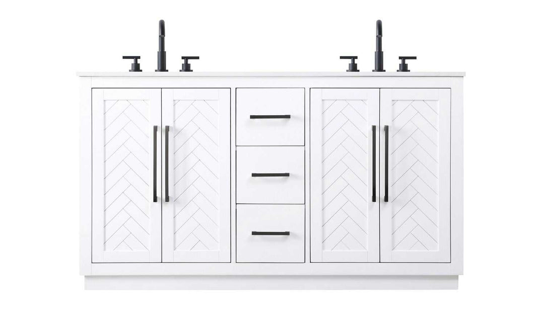 Chase Bathroom Vanity in White Elegant Lighting