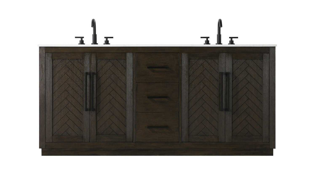 Chase Bathroom Vanity in Chocolate Oak Elegant Lighting