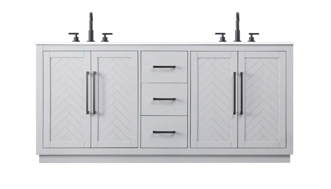 Chase Bathroom Vanity in Grey Elegant Lighting