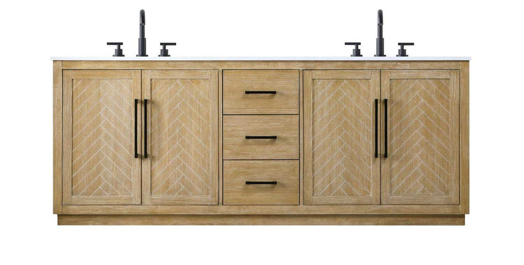 Chase Bathroom Vanity in Linen Oak Elegant Lighting