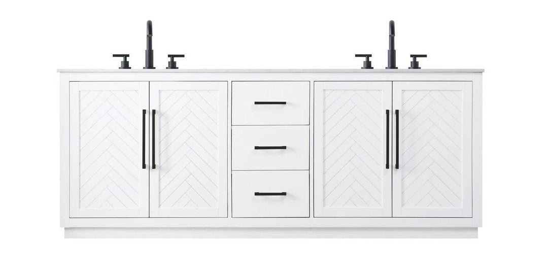 Chase Bathroom Vanity in White Elegant Lighting