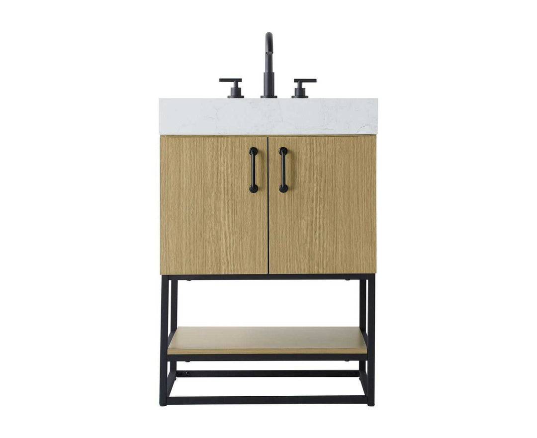 Caroline Bathroom Vanity in Honey Brown Elegant Lighting