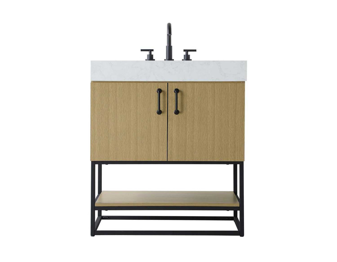 Caroline Bathroom Vanity in Honey Brown Elegant Lighting