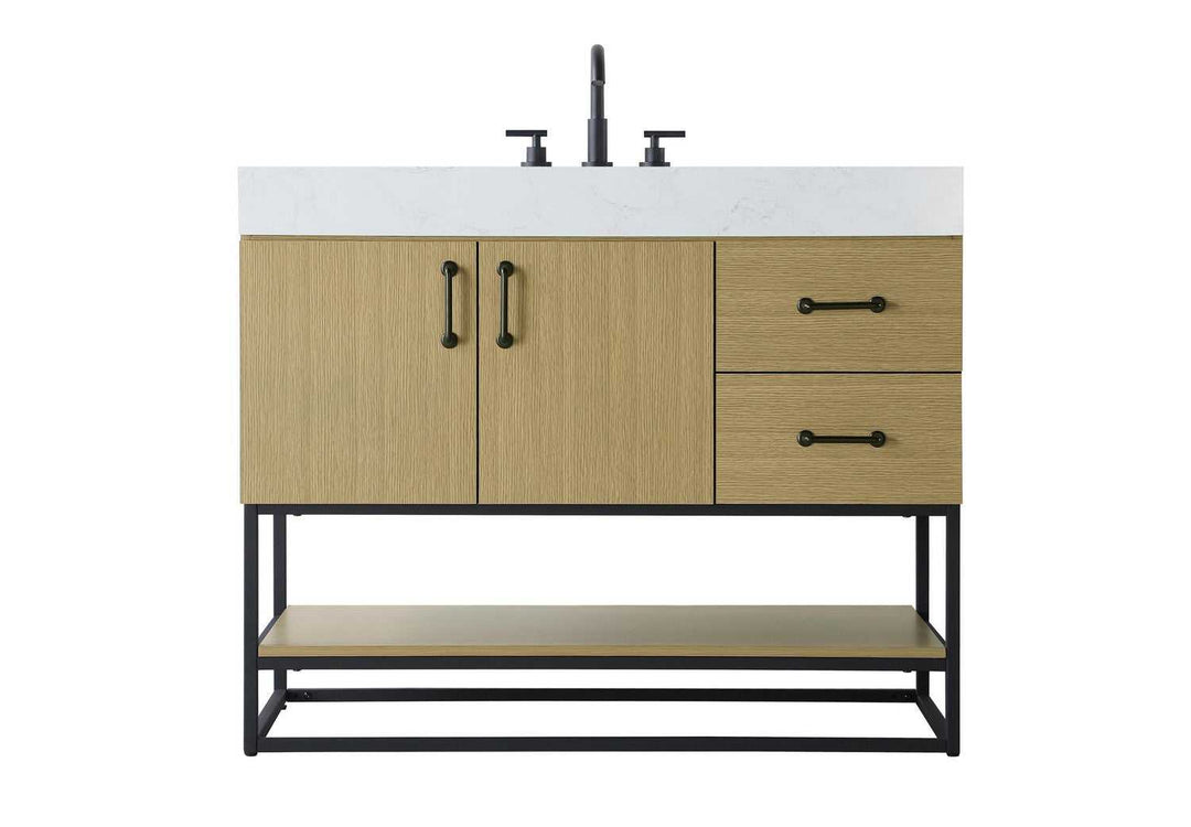 Caroline Bathroom Vanity in Honey Brown Elegant Lighting