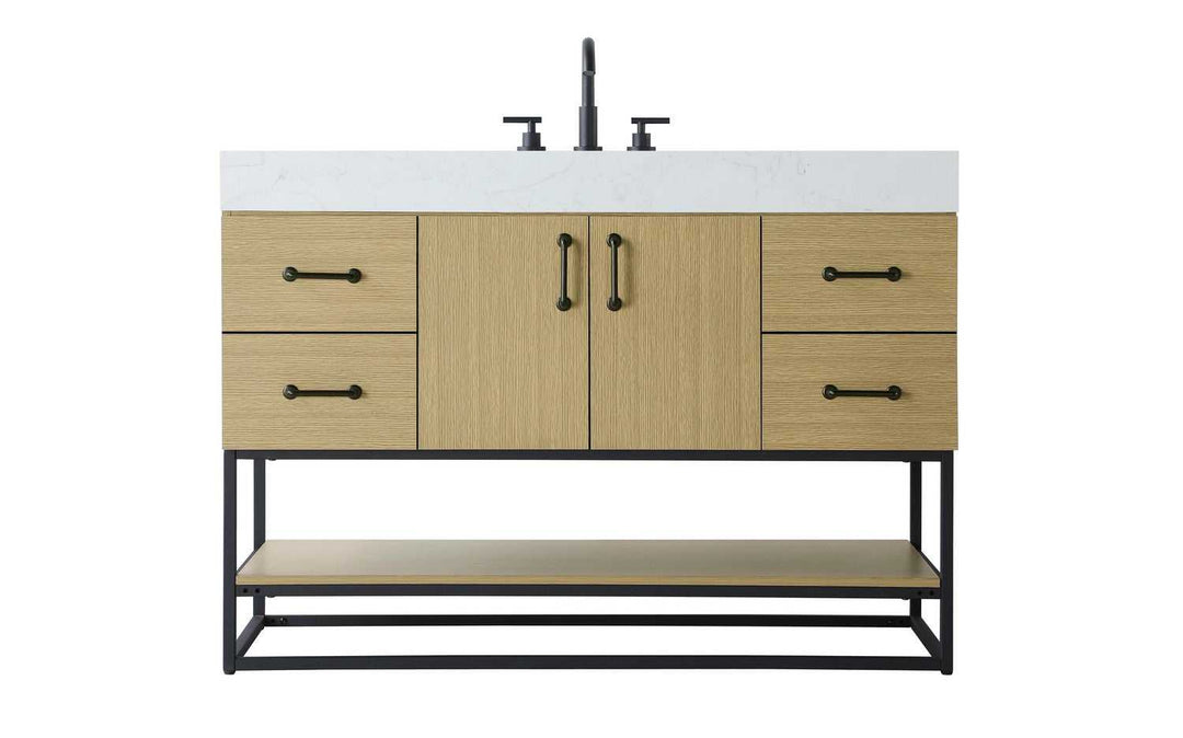 Caroline Bathroom Vanity in Honey Brown Elegant Lighting