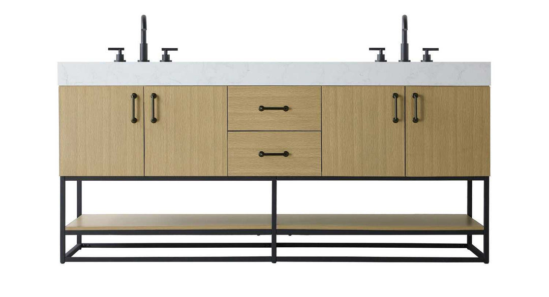 Caroline Bathroom Vanity in Honey Brown Elegant Lighting