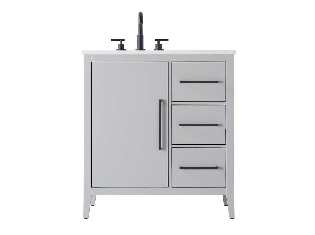 Millie Bathroom Vanity in Grey Elegant Lighting
