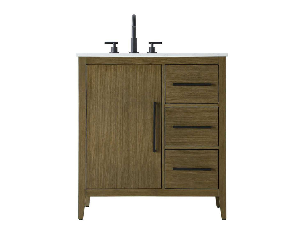 Millie Bathroom Vanity in Chestnut Brown Elegant Lighting