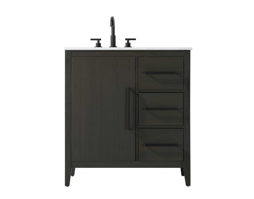 Millie Bathroom Vanity in Mocha Brown Elegant Lighting
