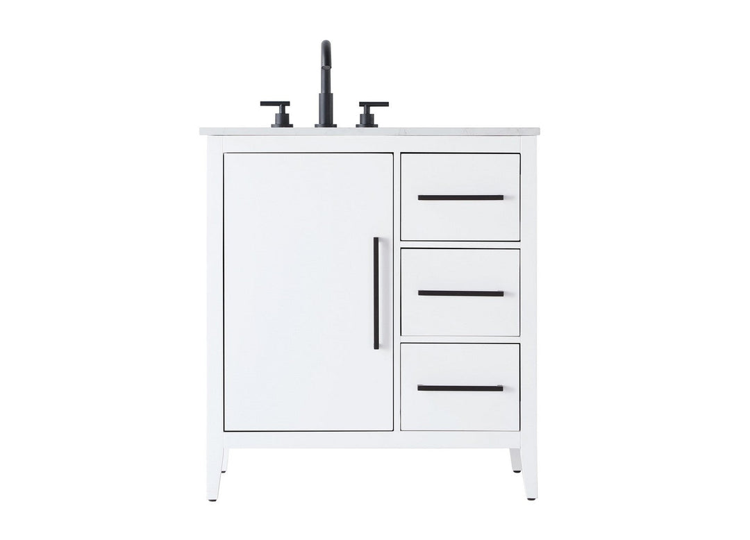 Millie Bathroom Vanity in White Elegant Lighting