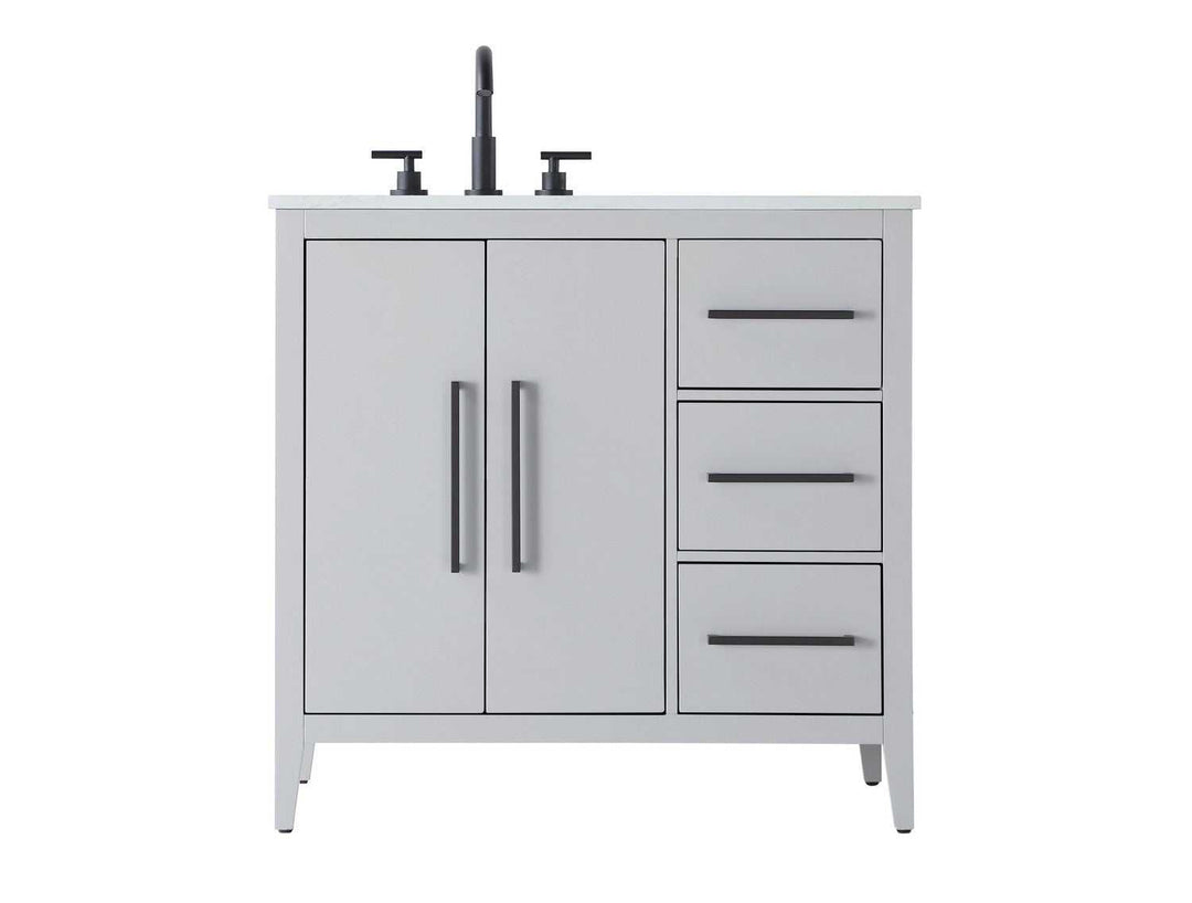 Millie Bathroom Vanity in Grey Elegant Lighting