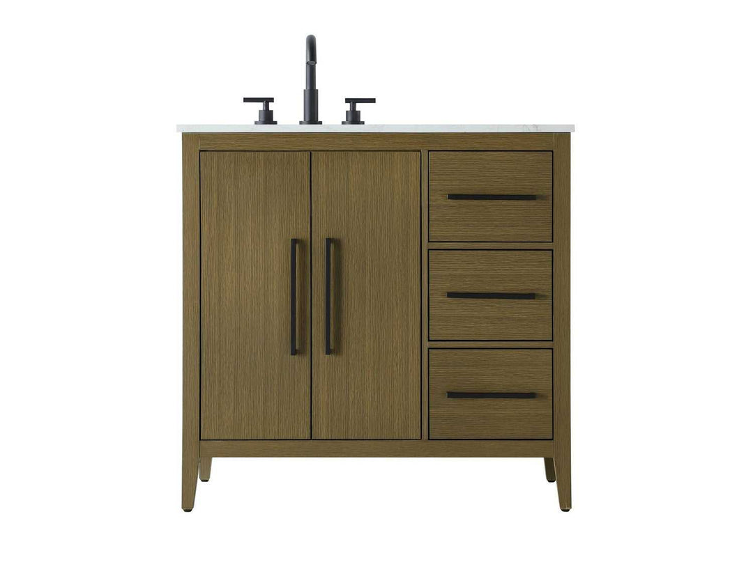 Millie Bathroom Vanity in Chestnut Brown Elegant Lighting